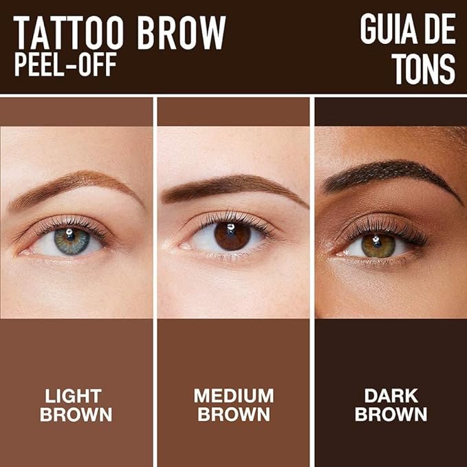 Browtique™ | Easy Peel-Off Eyebrow Sweatproof, Brown Tattoo Tint